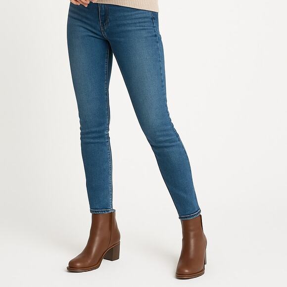 Franco Sarto Brown Ankle Boots Tallon Block Heel Zip 7.5M - Picture 1 of 8